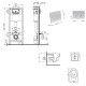 Набір Qtap Nest 4 в 1 підвісний унітаз Jay Ultra Quiet 520x360x320 + комплект інсталяції QT07335175W48189