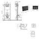 Набір Qtap Nest 4 в 1 для підвісний унітаз Jay Ultra Quiet 520x360x320 + комплект інсталяції QT07335175W48192