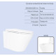 Набор Qtap Nest 4 в 1 подвесной унитаз Swan Ultra Quiet 520x360x320 + комплект установки QT16335180W48194