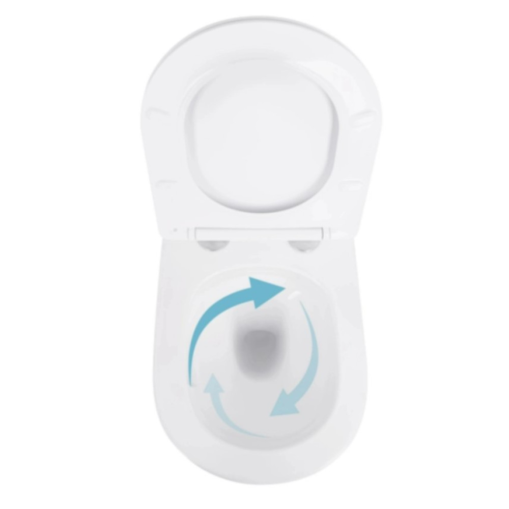 Набор Qtap Nest 4 в 1 подвесной унитаз Swan Ultra Quiet 520x360x320 + комплект установки QT16335180W48194