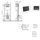 Набор Qtap Nest 4 в 1 подвесной унитаз Swan Ultra Quiet 520x360x320 + комплект установки QT16335180W48194