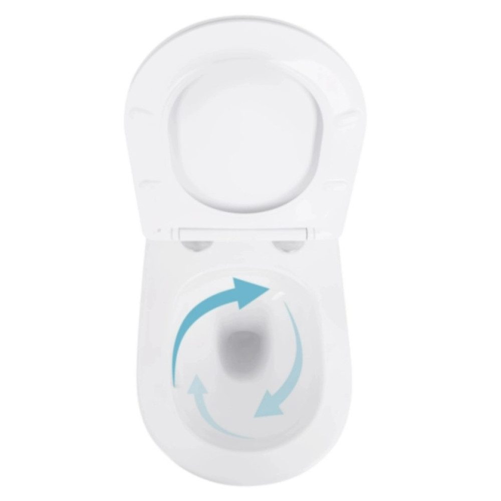Набір Qtap Nest 4 в 1 підвісний унітаз Swan Ultra Quiet 520x360x320 + комплект інсталяції QT16335180W48197