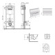 Набор Qtap Nest 4 в 1 подвесной унитаз Jay Ultra Quiet 520x360x320 + комплект установки QT07335175W48198