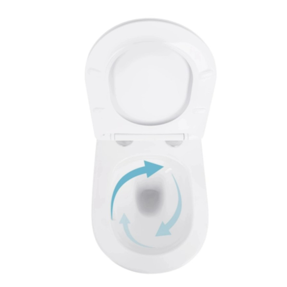 Набір Qtap Nest 4 в 1 підвісний унітаз Swan Ultra Quiet 520x360x320 + комплект інсталяції QT16335180W48200