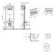 Набор Qtap Nest 4 в 1 подвесной унитаз Swan Ultra Quiet 520x360x320 + комплект установки QT16335180W48203