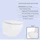 Набор Qtap Nest 4 в 1 подвесной унитаз Jay Ultra Quiet 520x360x320 + комплект установки QT07335175W48204