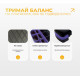 Степ платформа EasyFit Step-B 2-ступенчатая фиолетовая (EF-0540-V)