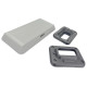 Степ платформа для аэробики и фитнеса EasyFit EF-0542 3 уровня Серая (EF-0542)