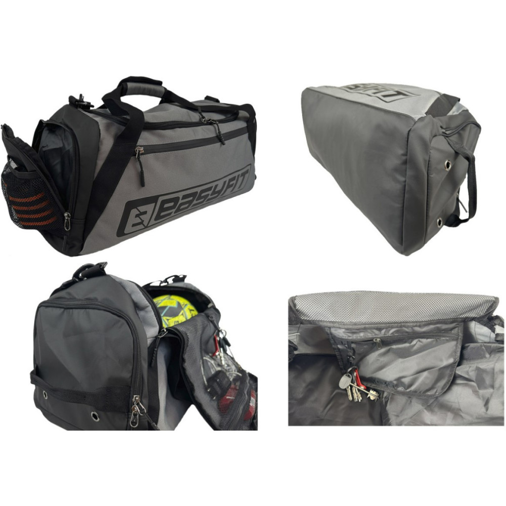 Спортивная сумка Easyfit SB1 45 л серая (EF-8001-GY)
