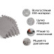 Мат-пазл EasyFit SwallowTail EVA 120х60х1 см татами ласточкин хвост Серый (EF-1950-30-GY)
