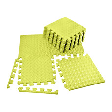 Мат-пазл EasyFit SwallowTail EVA 120х60х1 см татами ласточкин хвост Желтый (EF-1950-30-Y)