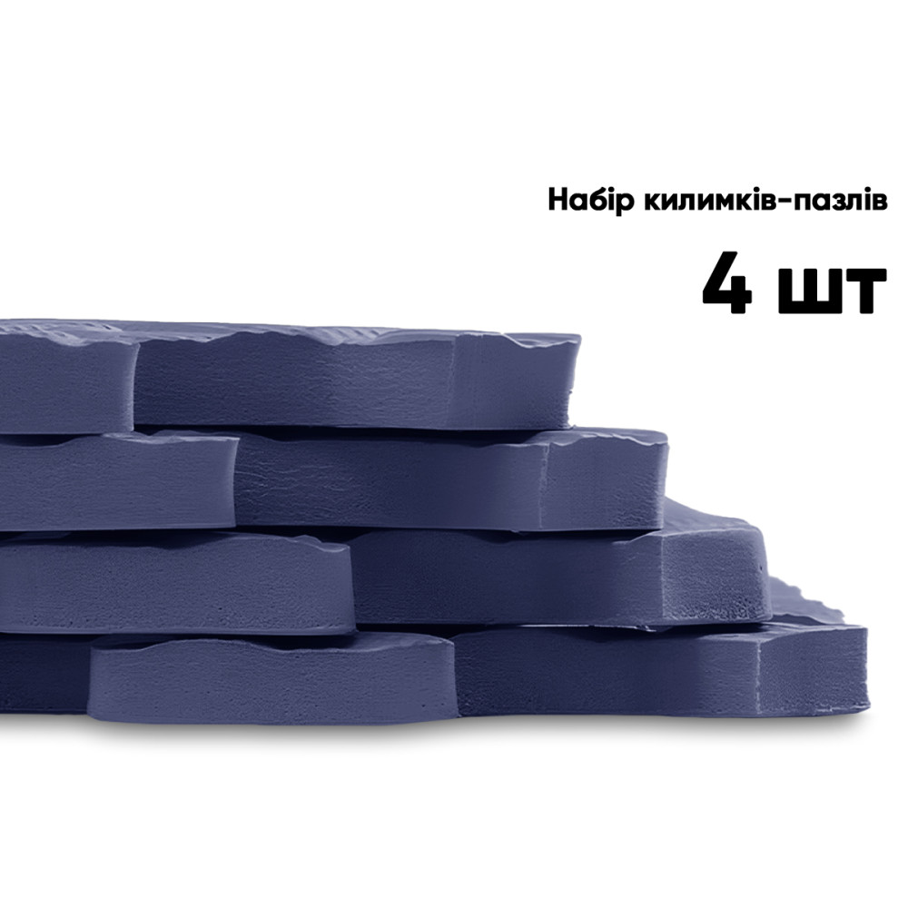 Мат-пазл EasyFit SwallowTail EVA 120х120х1 см татамі ластівчин хвіст Синій (EF-1950-BE)