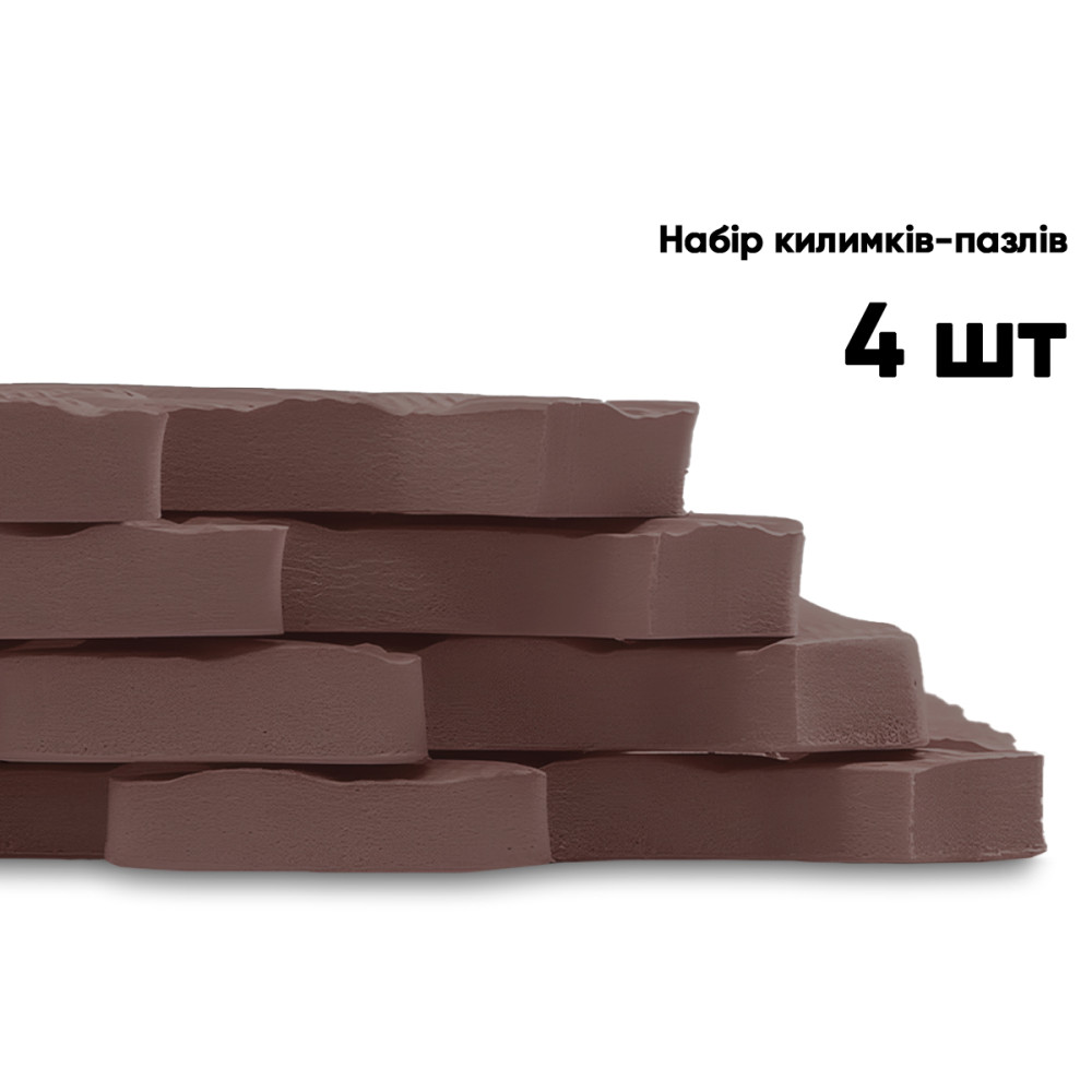 Татамі мат EasyFit SwallowTail (60х60 см) пазл ластівчин хвіст коричневий (EF-1950-BN)