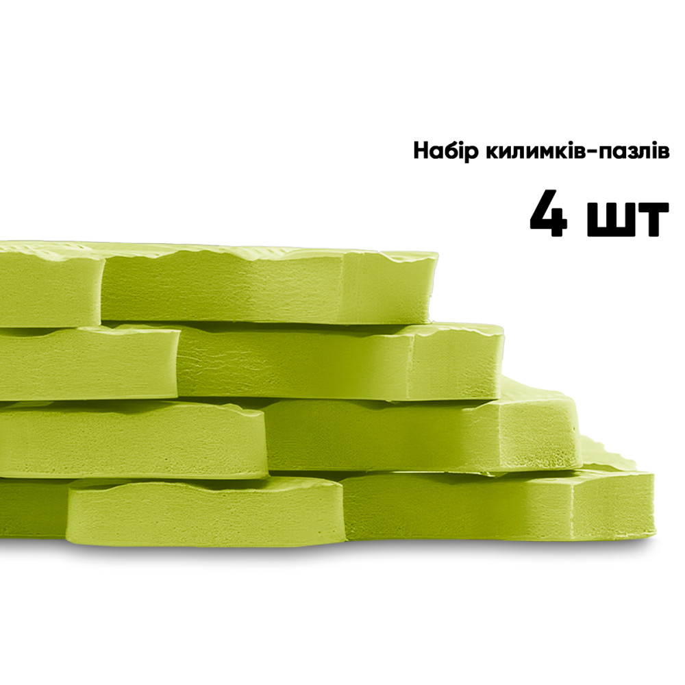 Мат-пазл EasyFit SwallowTail EVA 120х120х1 см татами ласточкин хвост Желтый (EF-1950-Y)