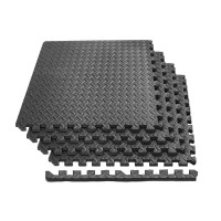 Мат-пазл EasyFit SwallowTail-2 EVA 120х120х2 см татами ласточкин хвост Черный (EF-1960-BK)