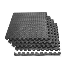 Мат-пазл EasyFit SwallowTail-2 EVA 120х120х2 см татами ласточкин хвост Черный (EF-1960-BK)