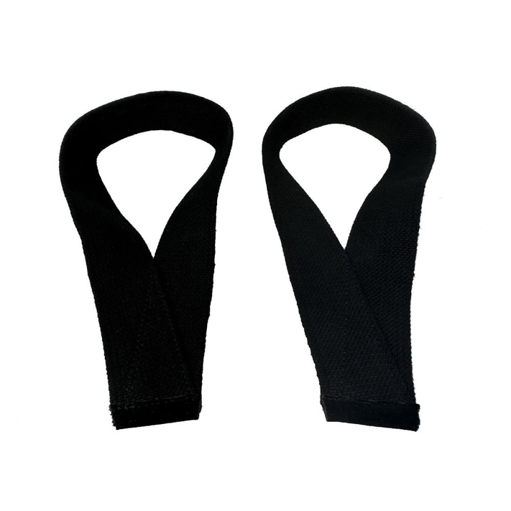 Лямки атлетичні EasyFit Delta для тягової тяги чорні (EF-0040)