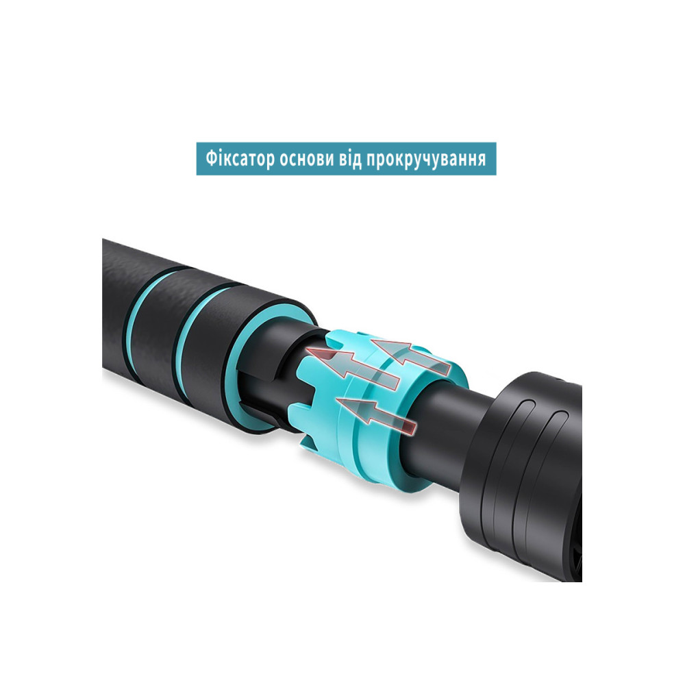 Розсувний розпірний турнік EasyFit BlueGymBar 95-120 см (EF-1634-2)