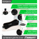 Обтяжувачі EasyFit 2 х 1 кг для ніг та рук Чорні з рожевим (EF-1010-P)