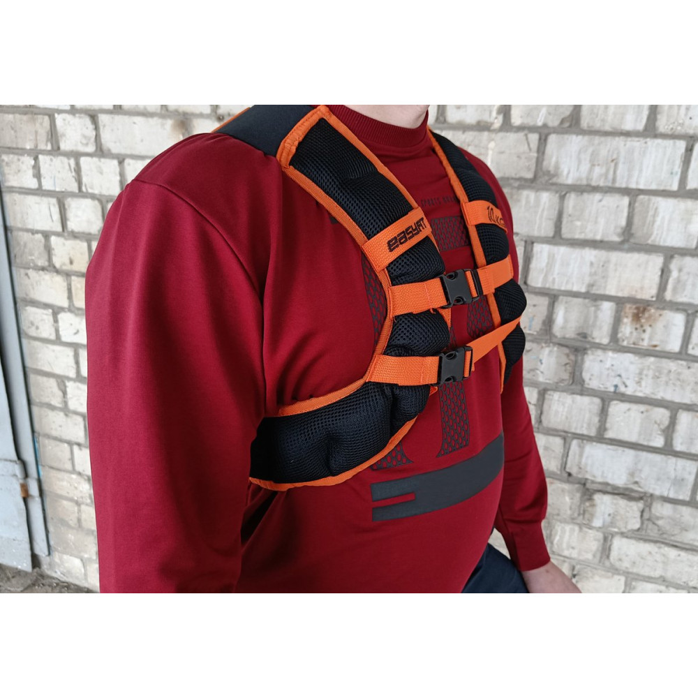 Жилет-утяжелитель EasyFit JetPack 10 кг с металлическими шариками (EF-JP-0010)