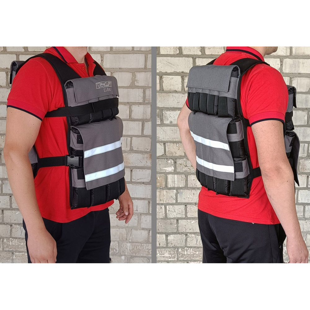 Жилет утяжелитель EasyFit Armor 18 кг наборной с шагом 0,5 кг (EF-WTV-180)