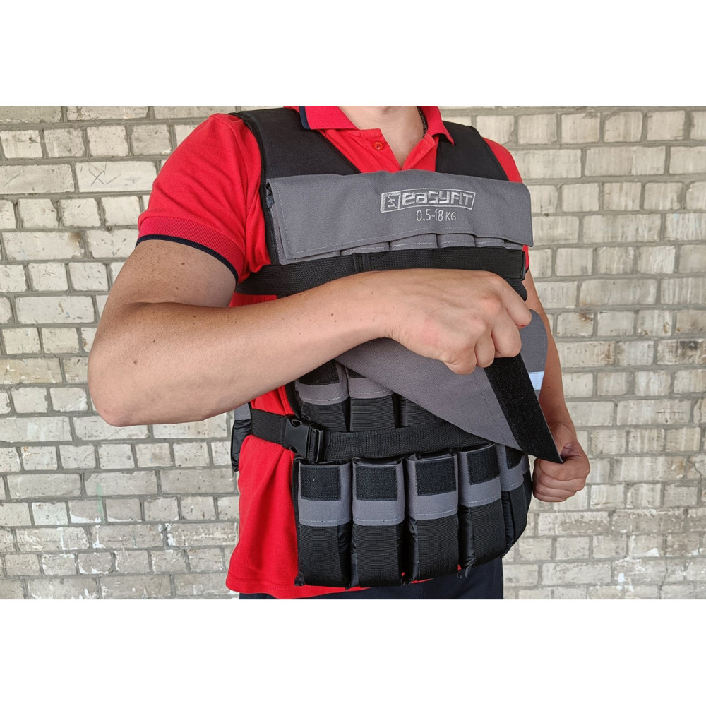 Жилет утяжелитель EasyFit Armor 18 кг наборной с шагом 0,5 кг (EF-WTV-180)