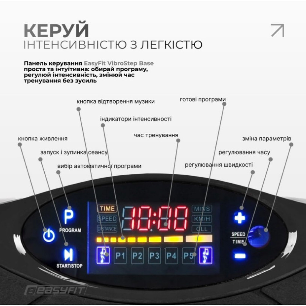 Виброплатформа EasyFit VibroStep Base (EF-0544)