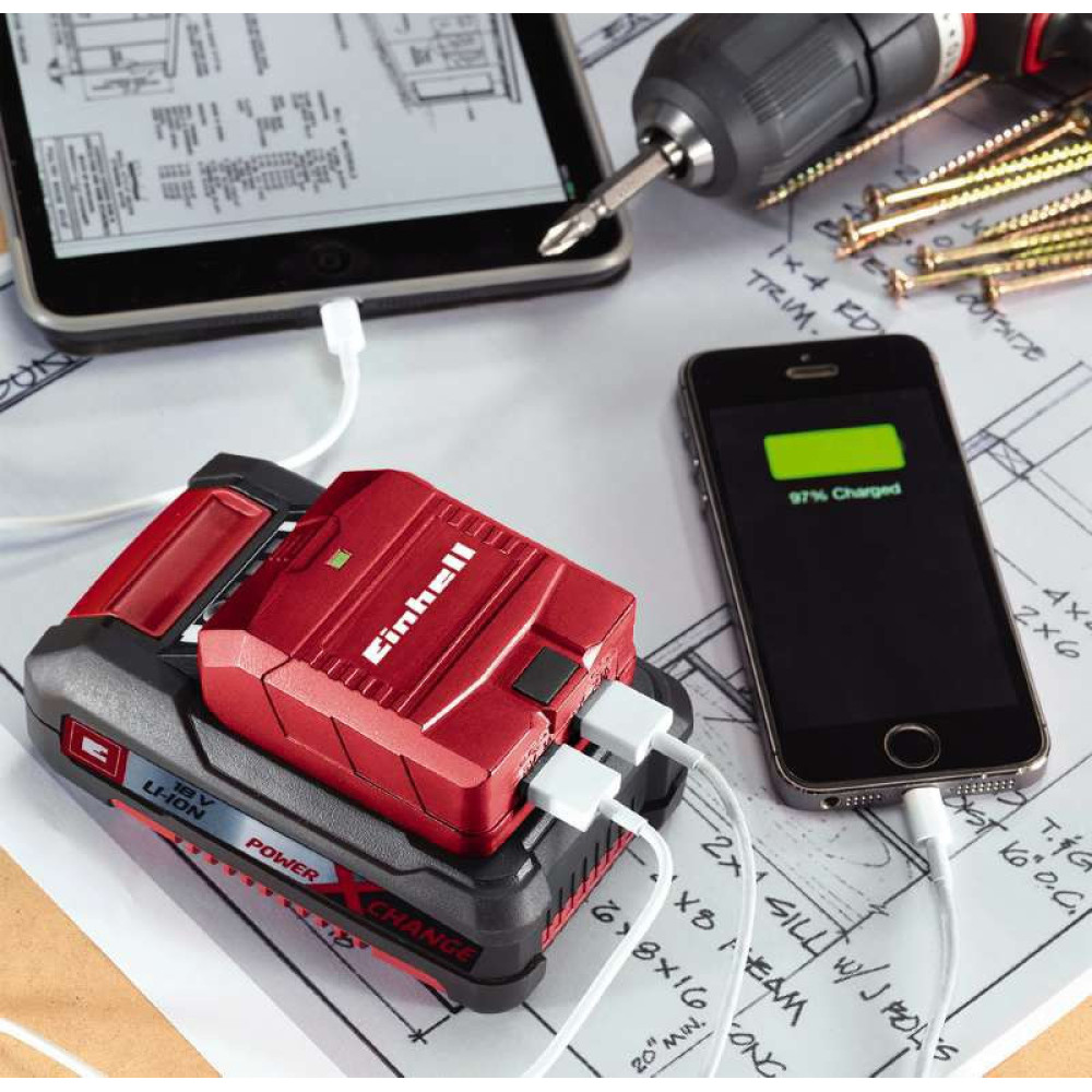 Зарядное устройство Einhell USB аккумуляторное TE-CP 18 Li USB - Solo 4514120