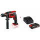 Дриль ударна Einhell TC-ID 18 Li Kit 2.5 Ah акумуляторна (20121446)
