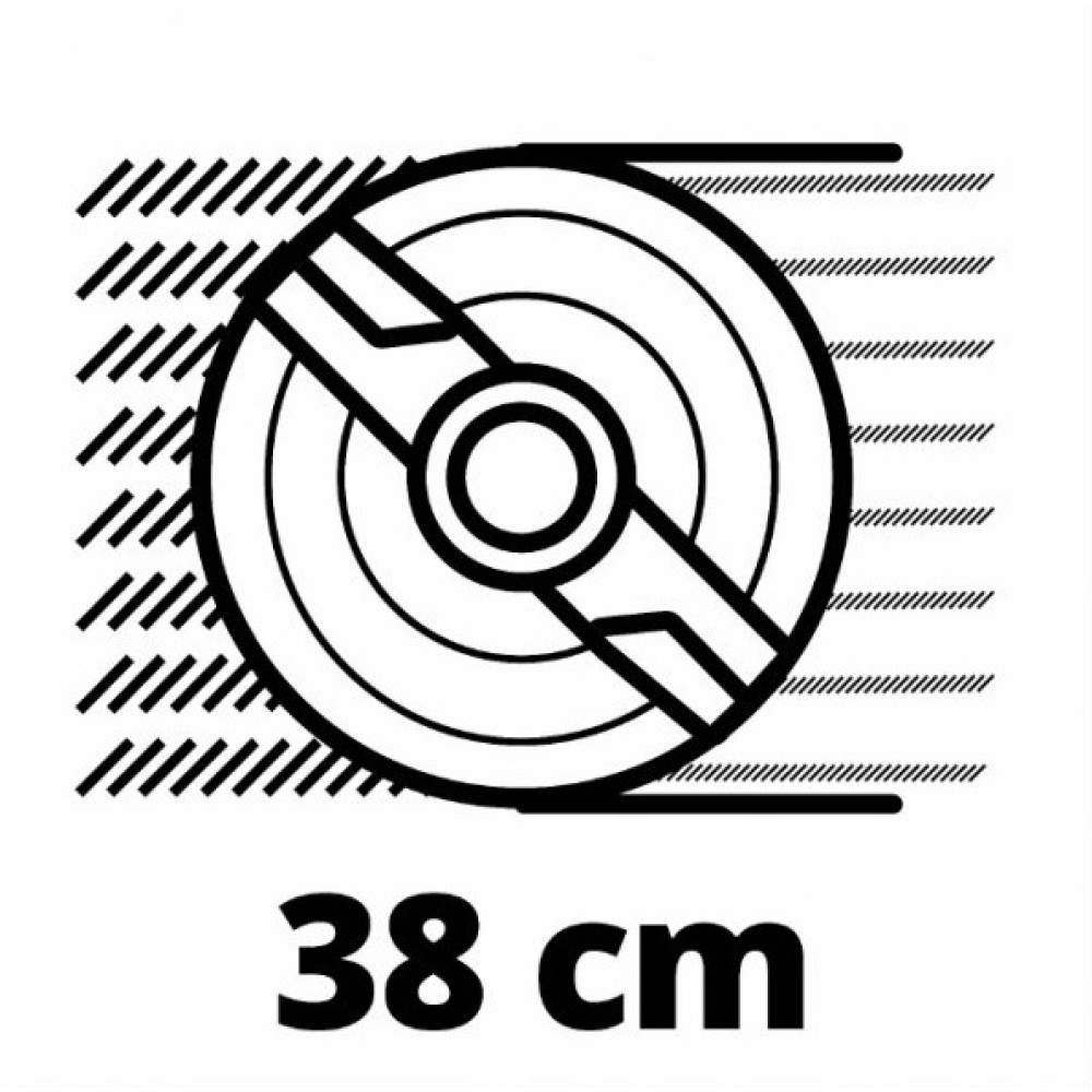 Газонокосарка Einhell RASARRO 36/38 акумуляторна 2x18В