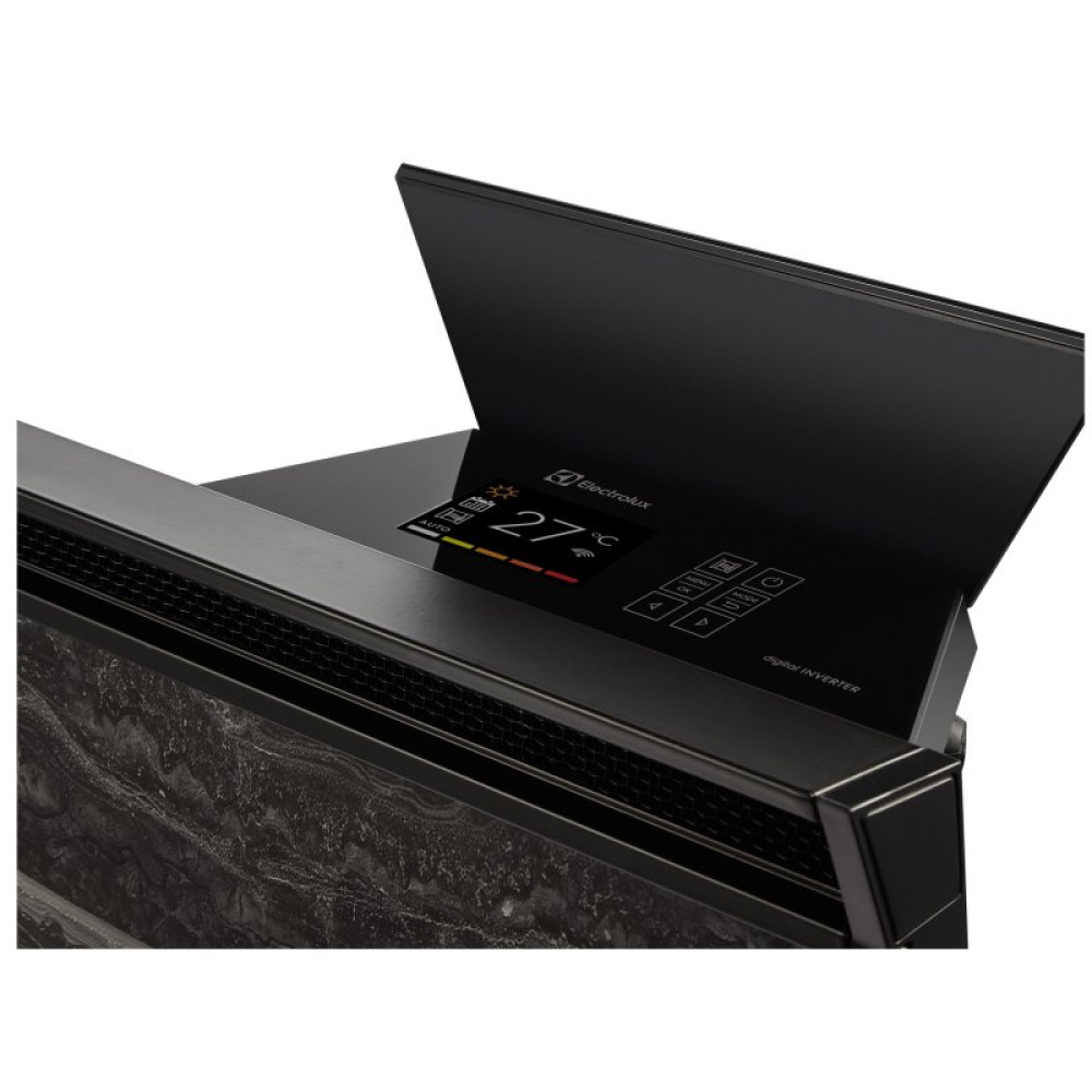 Конвектор ELECTROLUX Brilliant Marble Настінний, 1500 Вт, площа обігріву 20 кв.м., Чорний (ECH/BMI-1500)