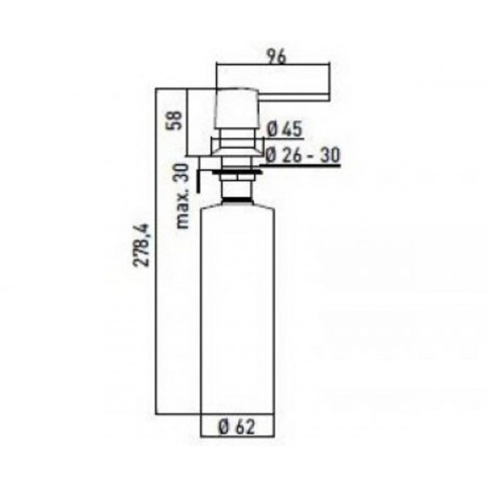 Дозатор для рідкого мила Emco System 02 3521 001 20