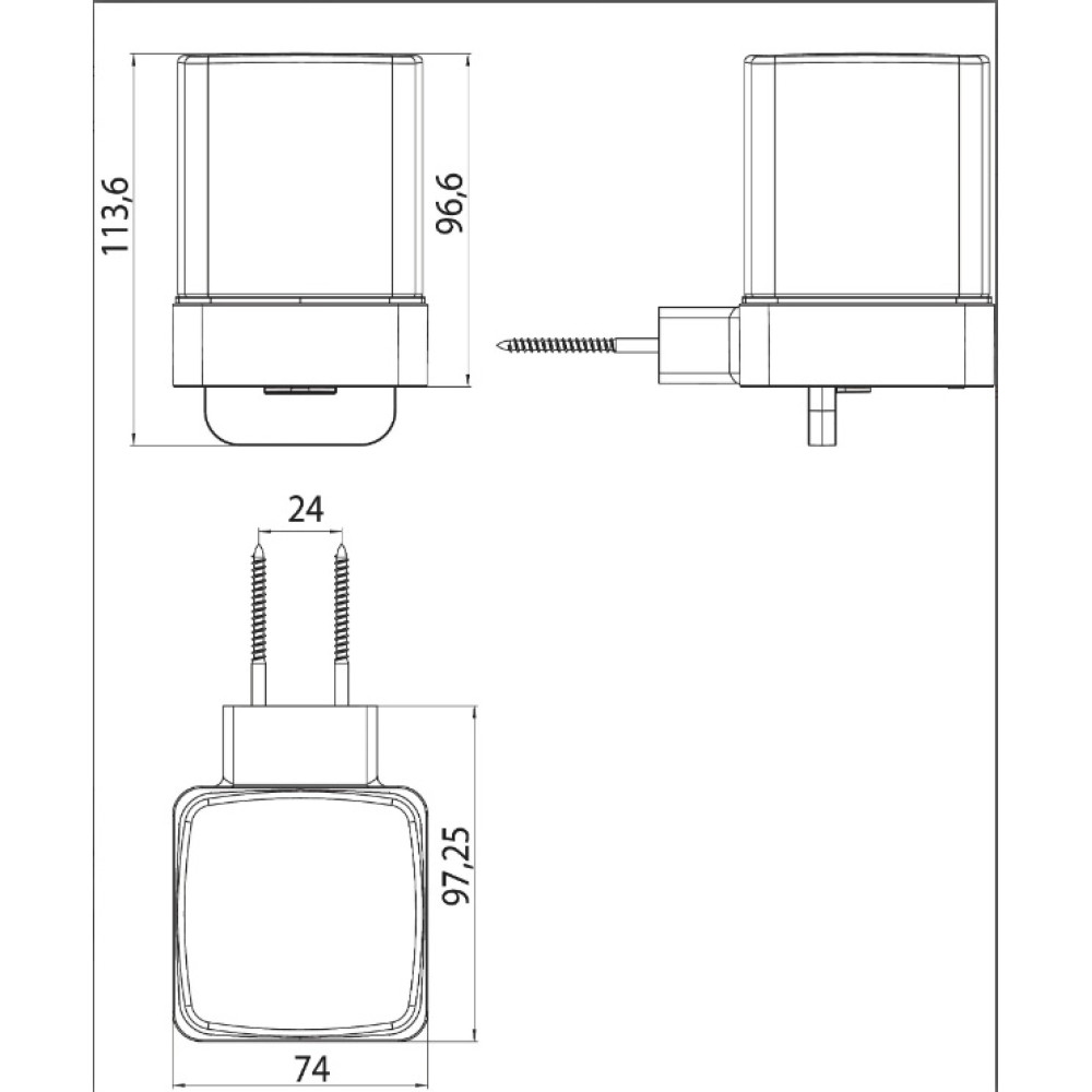 Дозатор для рідкого мила Emco Loft 0521 133 03