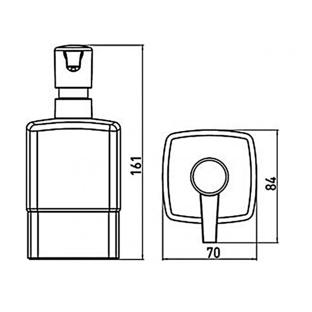 Дозатор для рідкого мила Emco Loft 0521 001 02