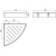 Поличка кутова Emco Loft 0545 005 03