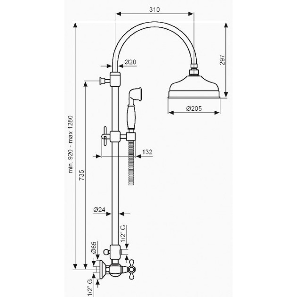 Душова система EMMEVI DECO Classic BR1200281