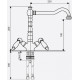 Кухонний змішувач EMMEVI DECO Ceramica BR121617