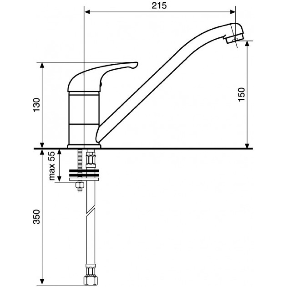 Кухонний змішувач EMMEVI GIGLIO SC8007G