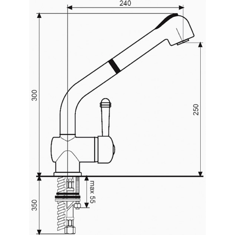 Кухонний змішувач EMMEVI LAGUNA BR4066