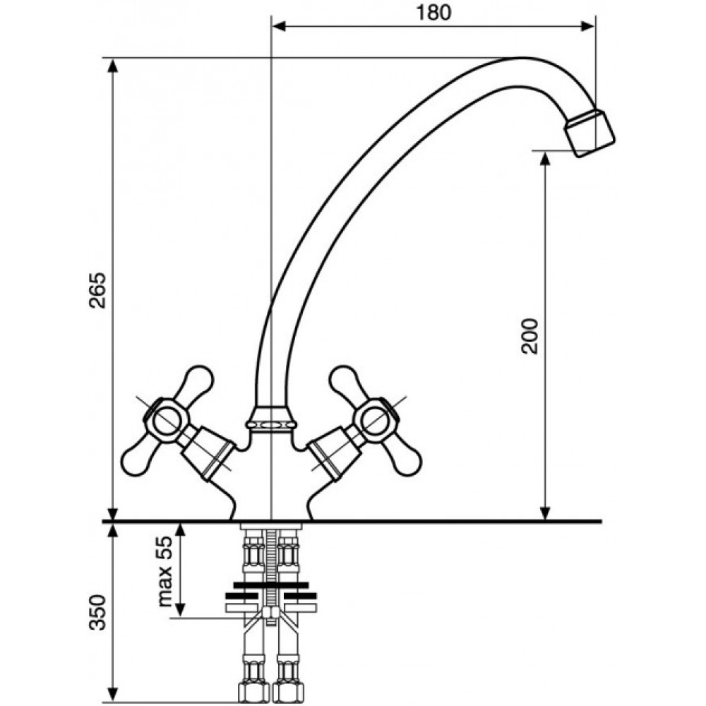 Кухонний змішувач EMMEVI STELLA CR17207