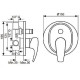 Змішувач для ванни EMMEVI ANUBIS BR7019R