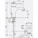 Змішувач для умивальника EMMEVI TIFFANY BC6003