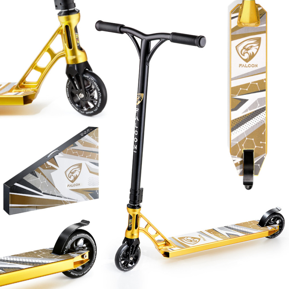 Трюковий самокат Falcon Pro Black/Gold FAL-0004 (P-5907739312587)