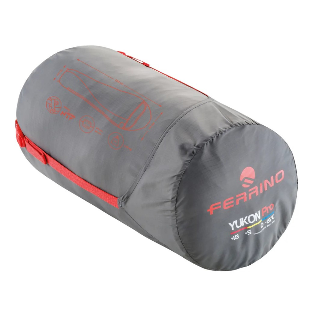Спальный мешок Ferrino Yukon Pro/0°C Scarlet Red/Grey Left (86359IAA)