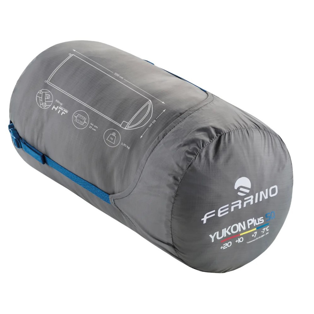 Спальный мешок Ferrino Yukon SQ/+7°C Blue Left (86358NBBS)