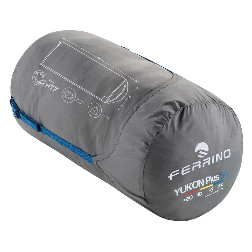 Спальный мешок Ferrino Yukon SQ/+7°C Blue Right (86358NBBD)