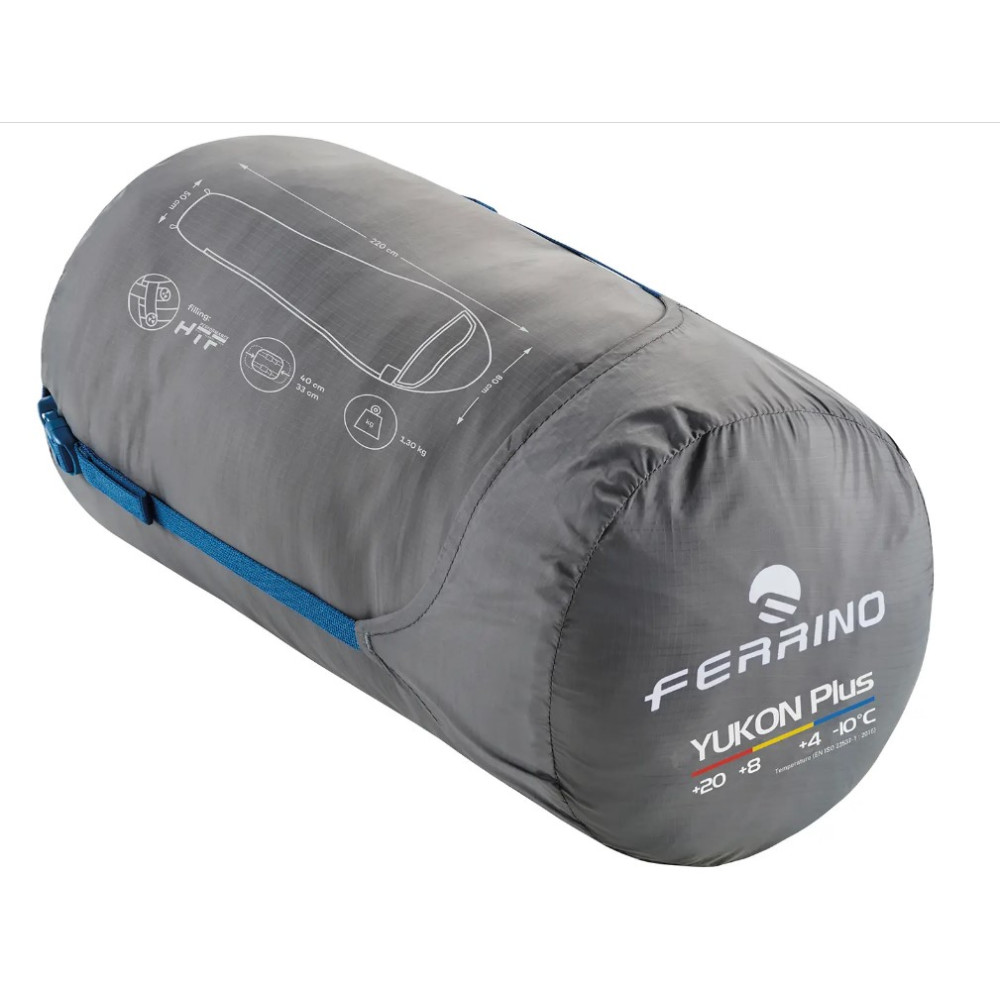 Спальный мешок Ferrino Yukon Plus/+4°C Blue Left (86357NBBS)