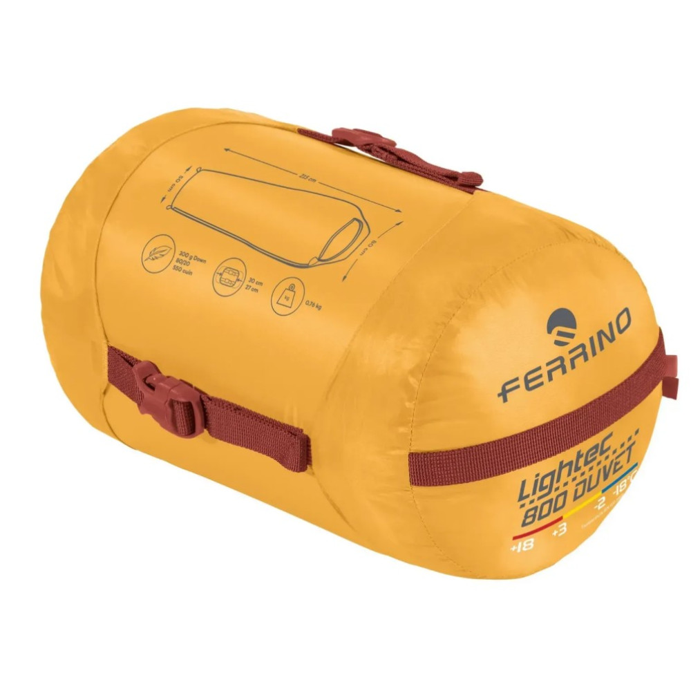 Спальный мешок Ferrino Lightec 800 Duvet RDS Down -2°C Yellow (86700QGG)