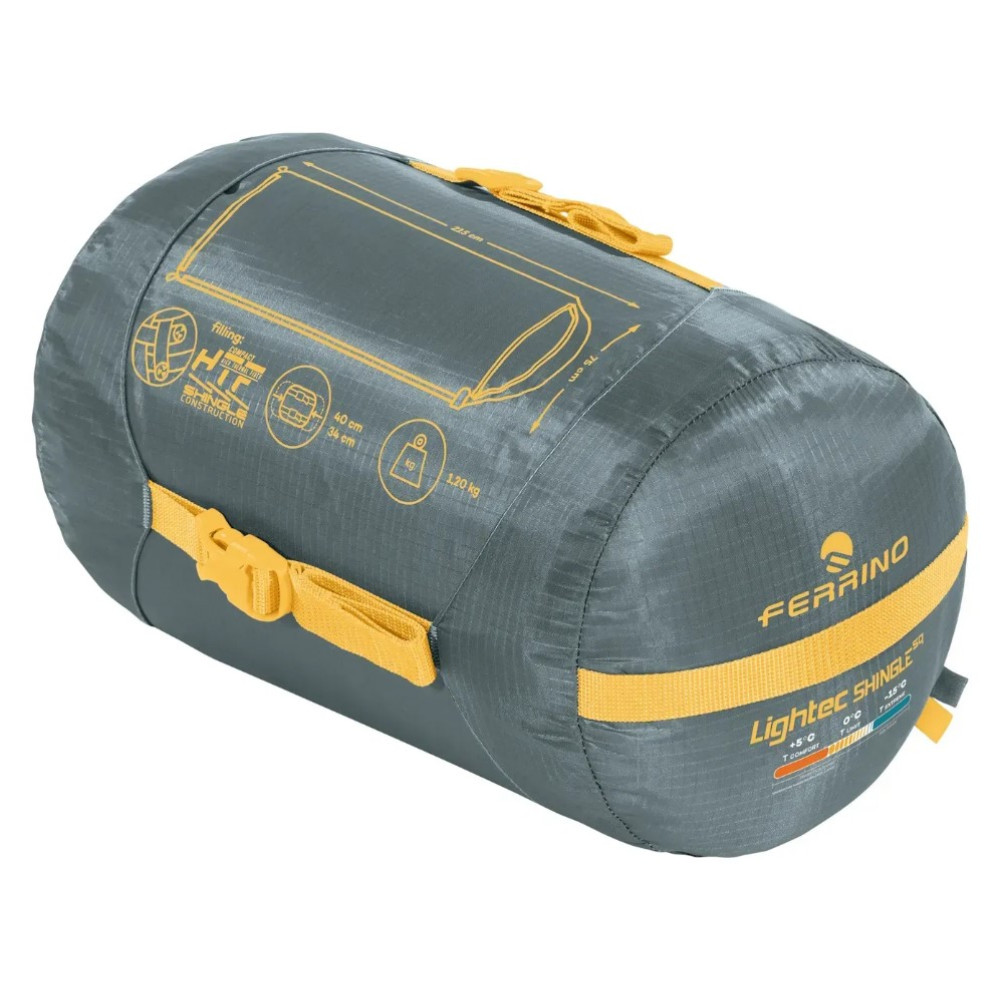 Спальный мешок Ferrino Lightech Shingle SQ -2°C Green Right (86266QVVD)
