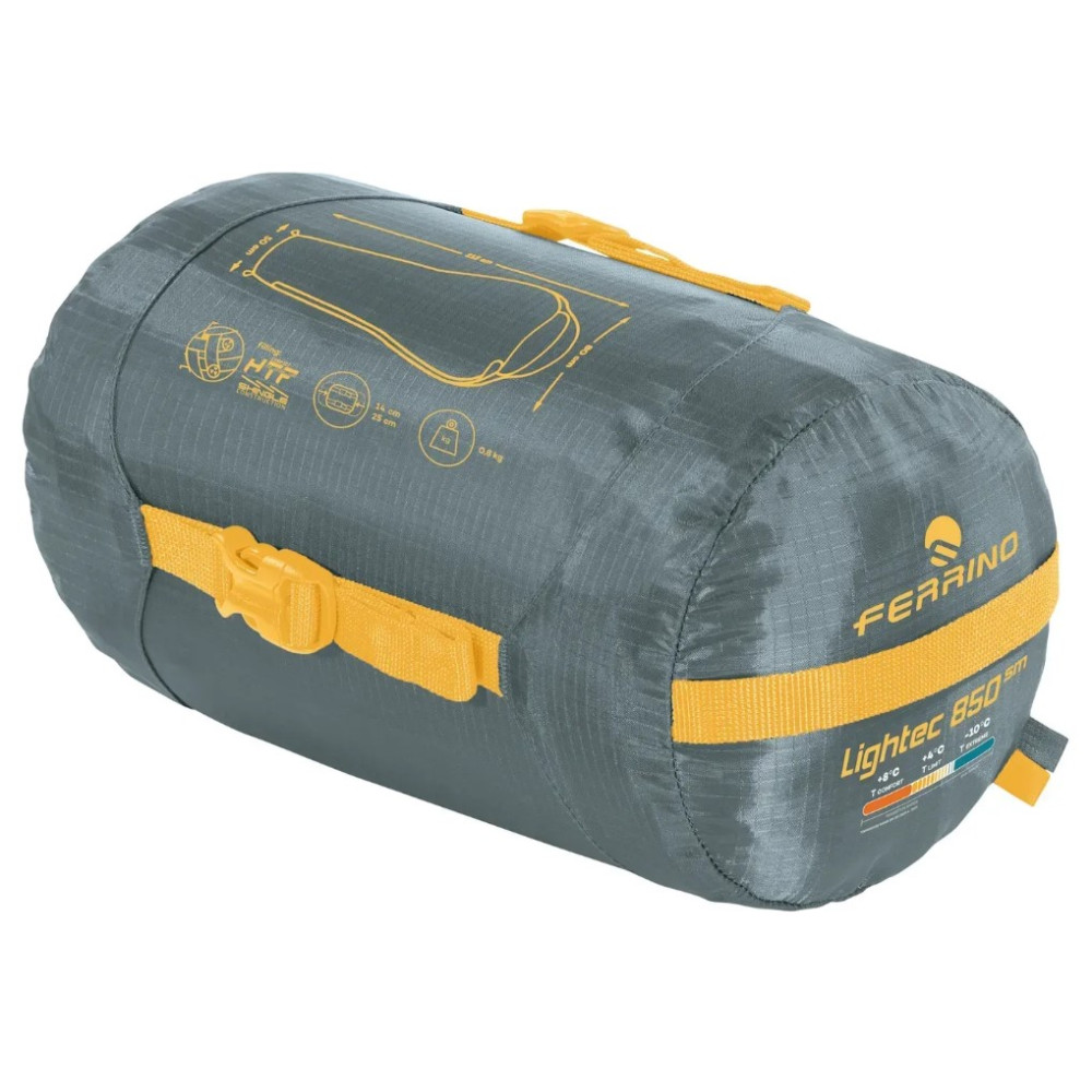 Спальный мешок Ferrino Lightec SM 850 +4°C Green (86651QVV)